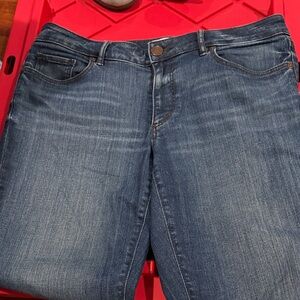 Loft Curvy Straight Denim Jeans